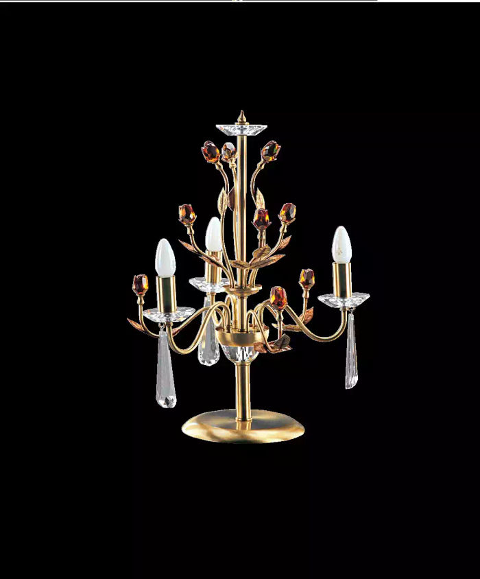 Goldene Kristall Tischlampe Luxus Leuchten Lampen Lichtkronenleuchter