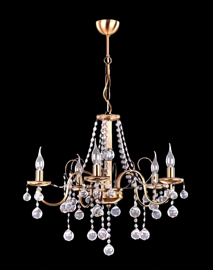 Lüster Crystal Kronleuchter Deckenlampe Vintage Kronleuchter Hängelampe