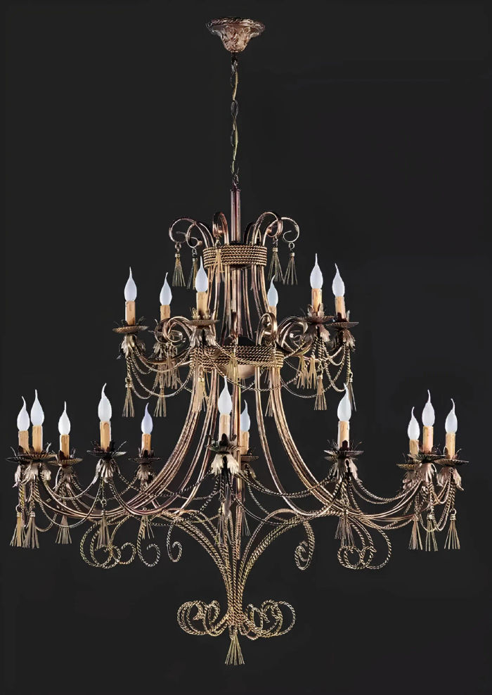 Luxus Lüster Deckenleuchter xxl Kronleuchter Deckenlampe Lampen Gold