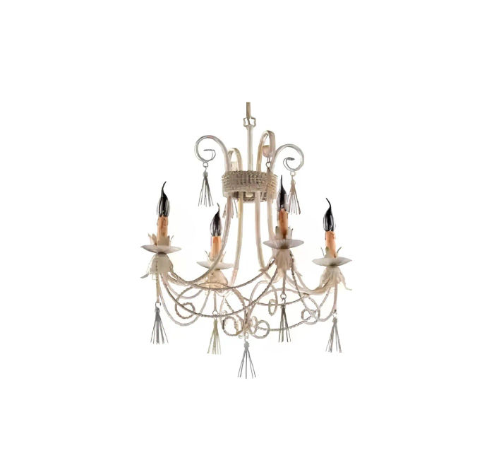 Luxus Deckenleuchter Lüster Kronleuchter Deckenlampe Lampen Beige Art