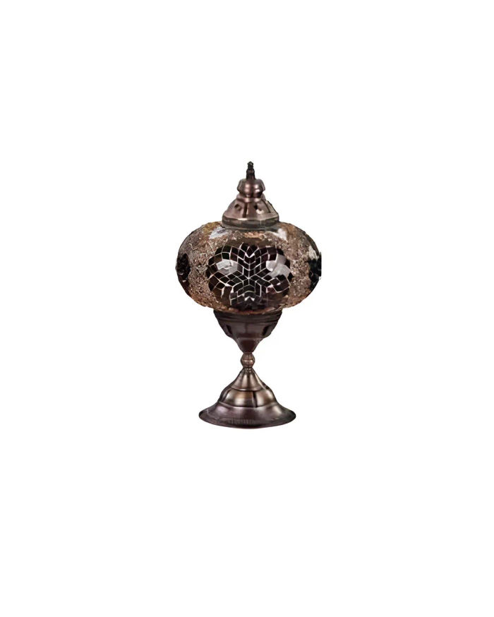 Lampe Tischlampe Tischleuchte Leuchten Luxus Grau Lampen Tisch Glas