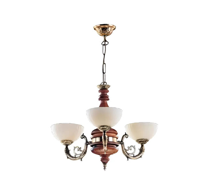 Kronleuchter Deckenleuchter Lüster Deckenlampe Lampen Braun Klassischе