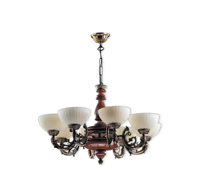 Deckenleuchter Luster Kronleuchter Deckenlampe Lampen Braun Klassischе