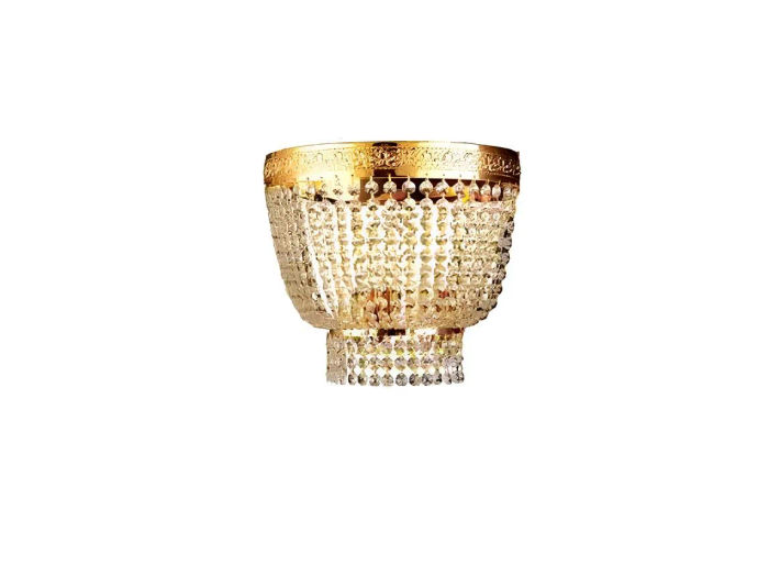 Modern Deckenleuchte Messing Lampen Lampe Gold Kristall