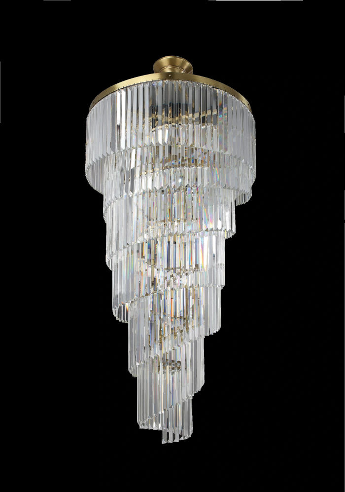 Leuchte Luxus Kronleuchter Deckenleuchte Wohnzimmer weiß Modern Lampen