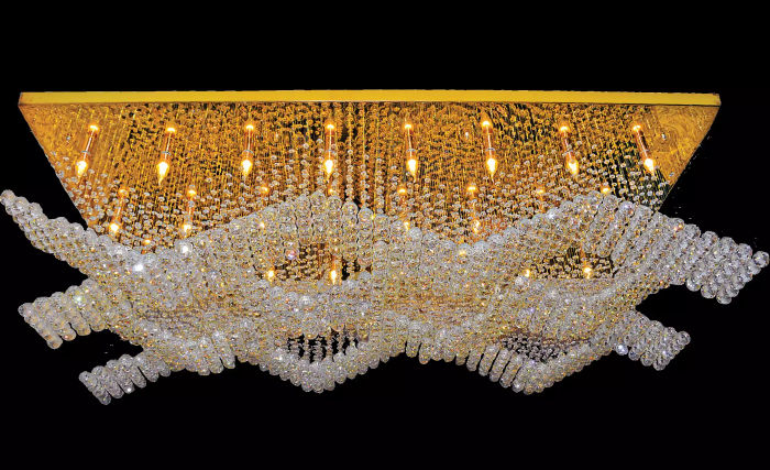 Große Leuchte Lampe Kronleuchter Luxus Lampen xxl deckenleuchte 100x200cm