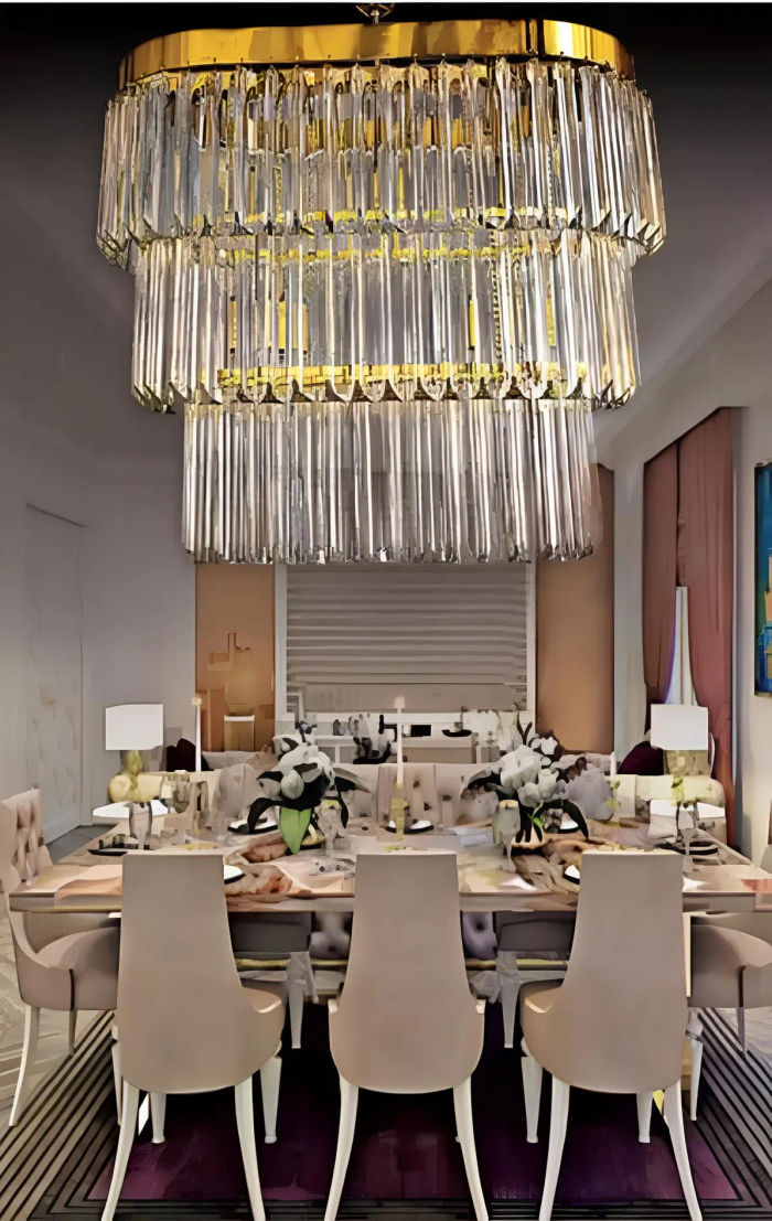 Kronleuchter Brass Decken Leuchten Wohnzimmer Design Luxus Modern