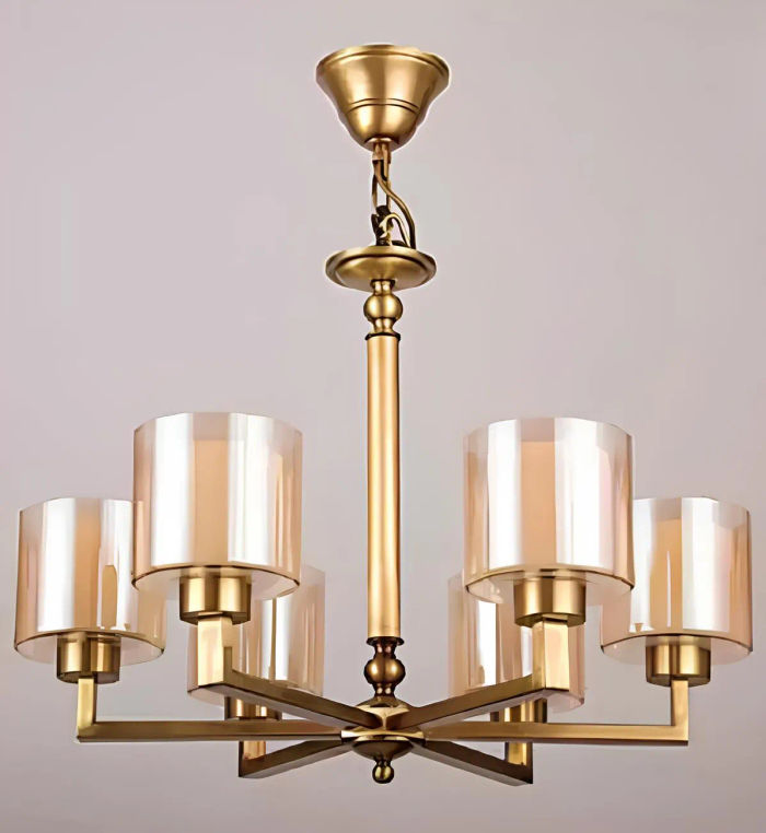 Deckenlampe Wohnzimmer Deckenleuchten Lichtschirm Luster Glass Luxus