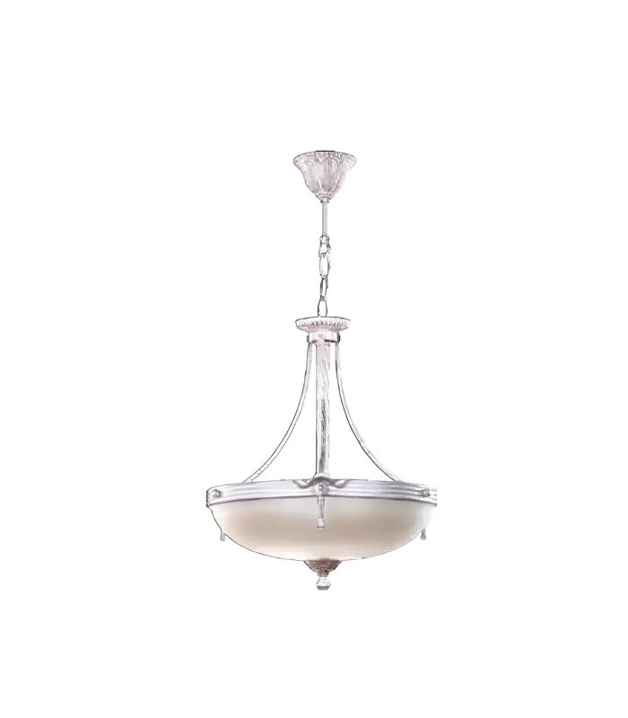 Kronleuchter Deckenleuchter Lüster Modern Deckenlampe Beige Glas Lampen
