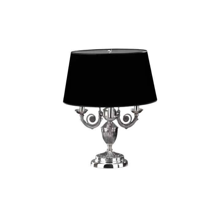 Tischlampe mit Schwarzen Schirm Leuchte Tischleuchte Tischlampen Lampe