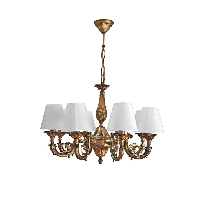 Deckenleuchter Luster Kronleuchter Deckenlampe Lampen Zink Gold Lampe