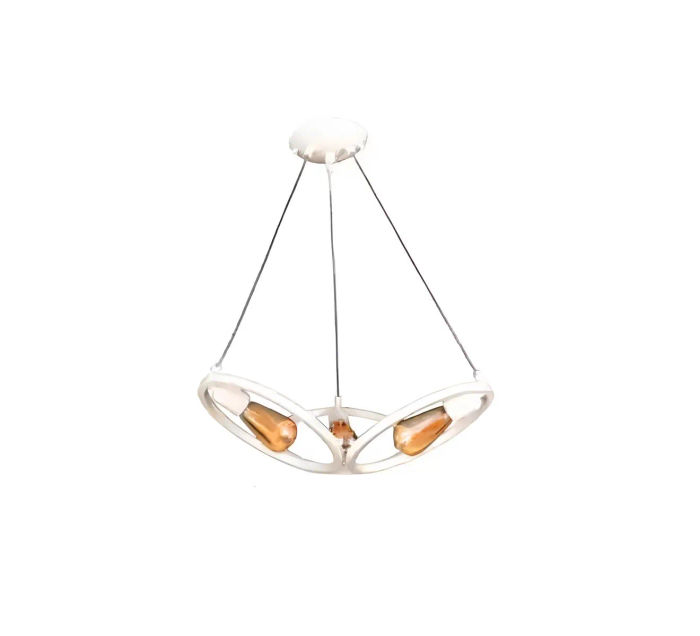 Deckenleuchter Lüster Kronleuchter Deckenlampe Lampe Modern Weiß Neu