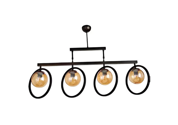 Deckenlampe im luxuriösen Stil Ein Blickfang für das Wohnzimmer