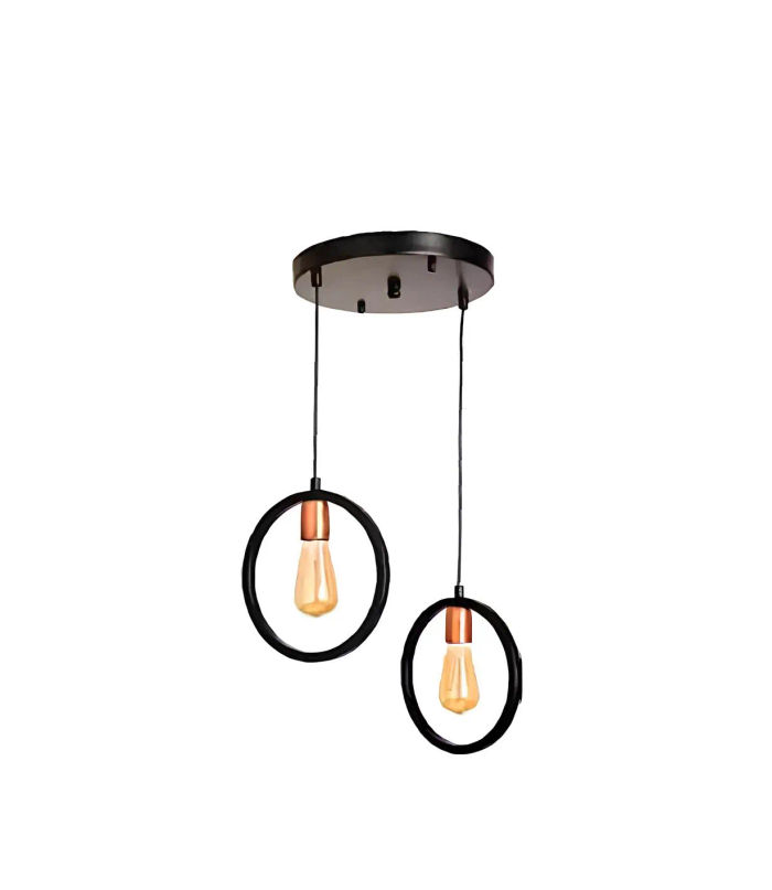Deckenlampe für Wohnzimmer oder Gast luxuriös schwarz stilvoll Leuchte