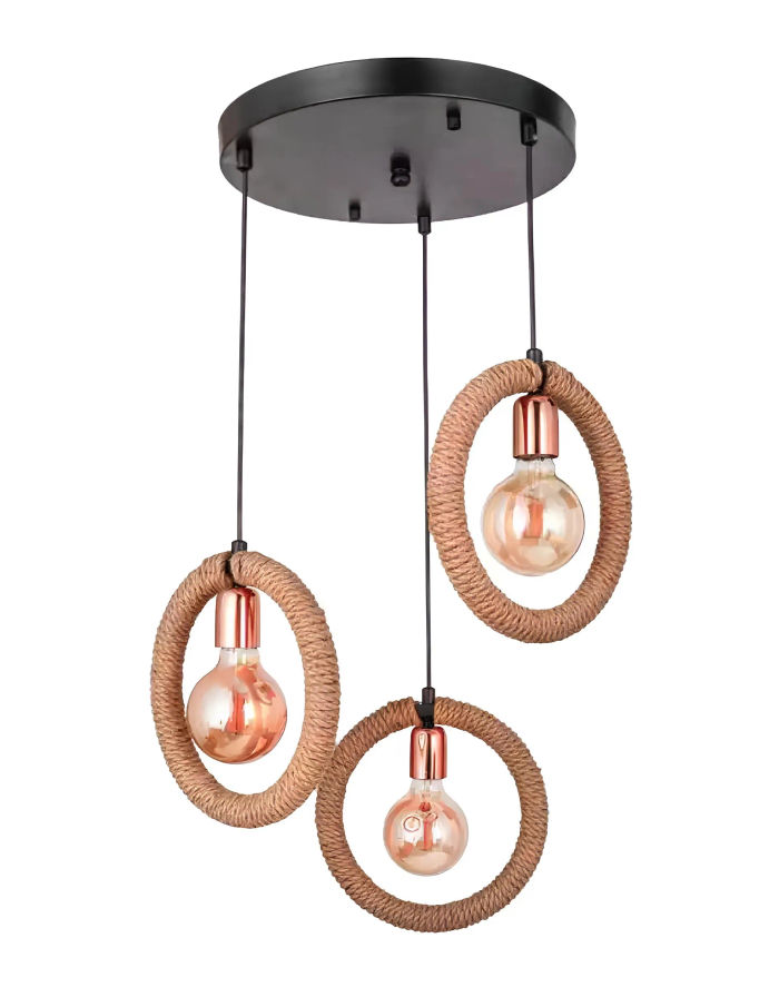 Lüster Deckenleuchter Kronleuchter Deckenlampe Lampe Glas Braun Modern