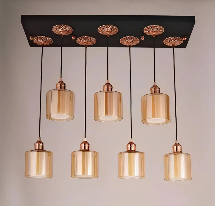 Deckenkronleuchter Kristallhänger Lüstern Luxus Deckenbeleuchtung Gold