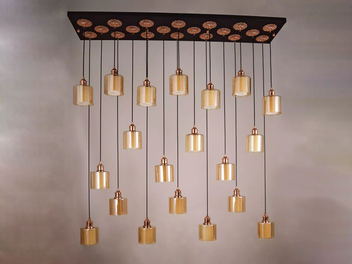 Deckenlampe Kronleuchter Deckenleuchter Lüster Leuchte Modern Gold