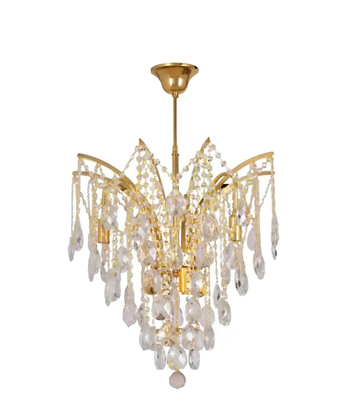 Kristall Kronleuchter Deckenlampe Lampe Leuchten Metall Deckenleuchte