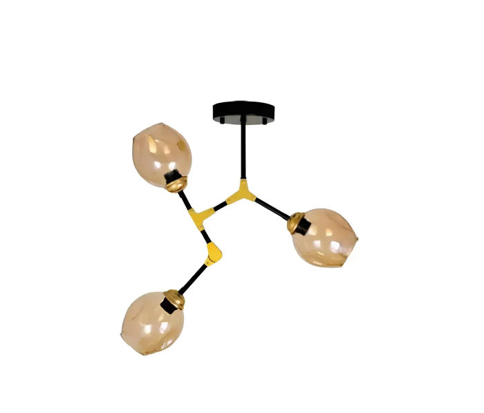 Lüster Kronleuchter Deckenlampe Deckenleuchter Lampen Gold Modern Glas