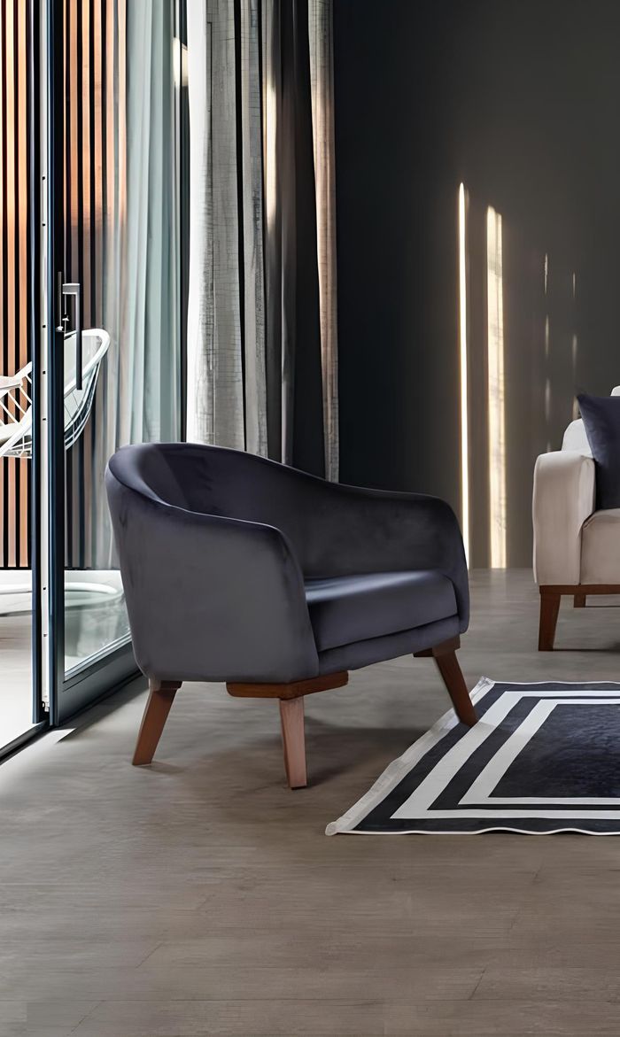 Sessel Couch Polster Sitz Designer Textil 1 Sitzer Couchen Polster Modern Design