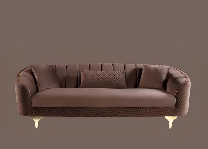 Wohnzimmer Sofa 3 Sitz Couchen Sofas Gepolsterte Couch Stoff Möbel Einrichtung