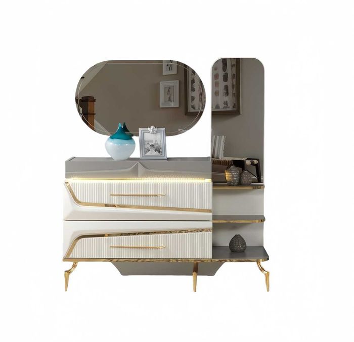 Kommode Weiß Luxus Holzmöbel Design Moderne Schlafzimmer Einrichtung Schrank