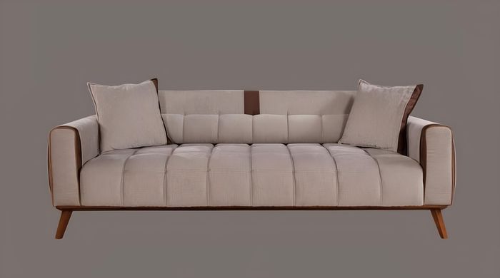 Moderne Sofa 3 Sitz Textil Sofas Couch Polster Garnitur Sitzpolster Dreisitzer