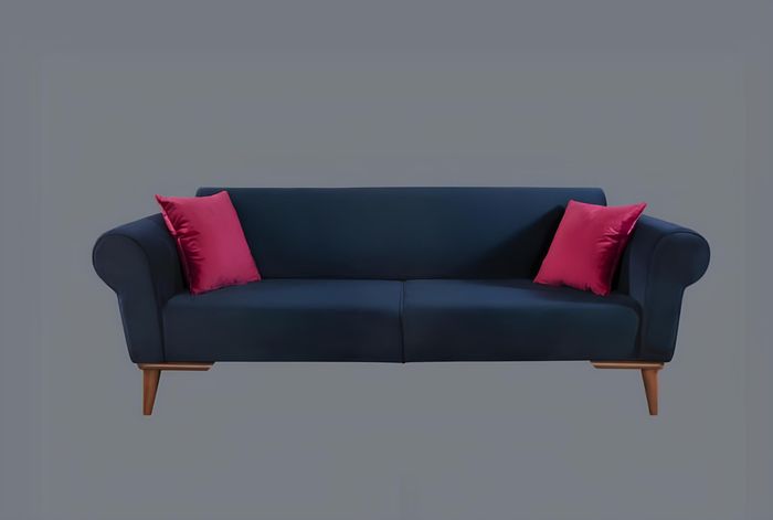 Sofa 3 Sitzer Textil Sofas Couch Polster Möbel Moderner Dreisitzer Stoff Couchen