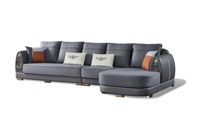 Ecksofa L Form Design Sofa Ecksofa Couch Polster Sofas Leder Wohnlandschaft Neu