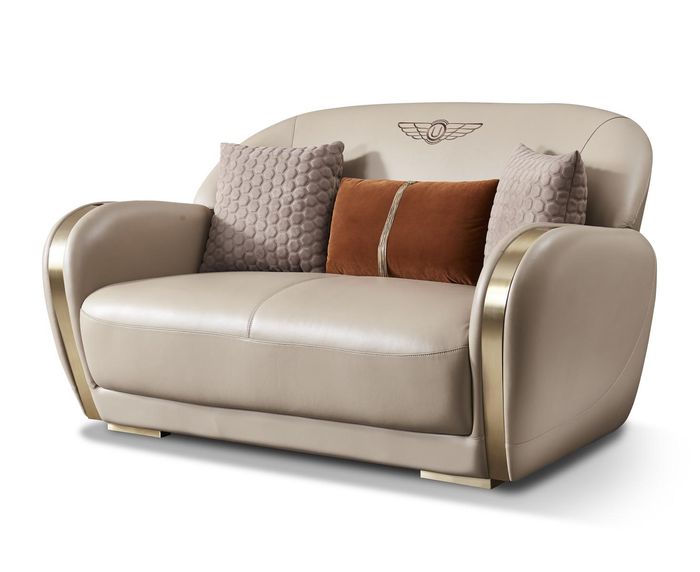 Couch Chesterfield Leder Textil Polster Sofa Couchen Sofas Designer Neu 2 Sitzer