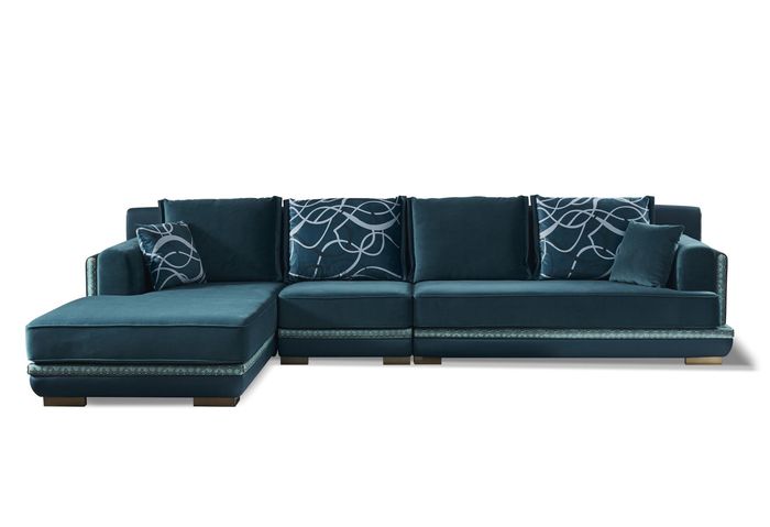 Wohnlandschaft L Form Ecksofa Couch Design Polster Textil Garnitur Sofa Ecke Neu
