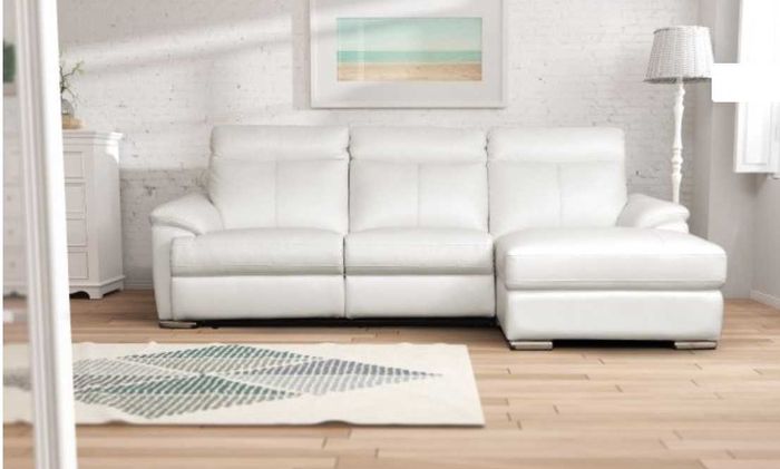 Wohnlandschaft Couch Polster Textil Stoff Leder Sitz Garnitur Eck Schlafsofa Cle