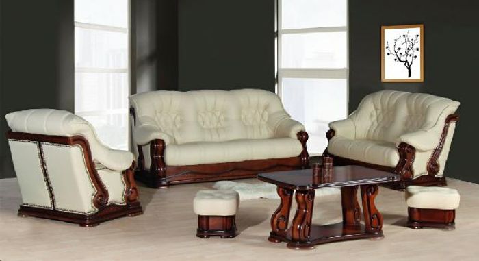 Sofagarnitur Sofa Couch Set Poster Garnitur 100% italienisches Rindsleder #Neu#