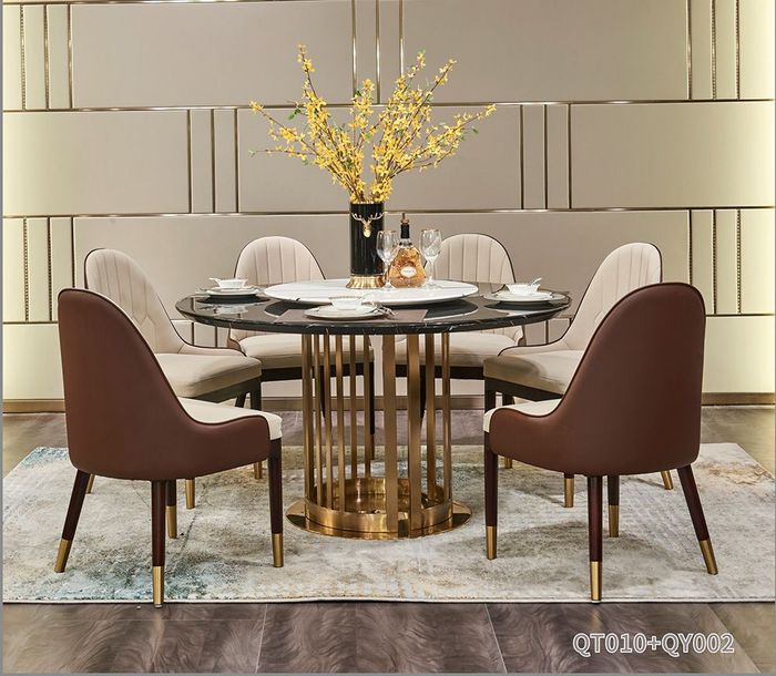 Edelstahl Esstisch Runder Tisch Design Luxus Italienische Möbel Rund Tische Neu