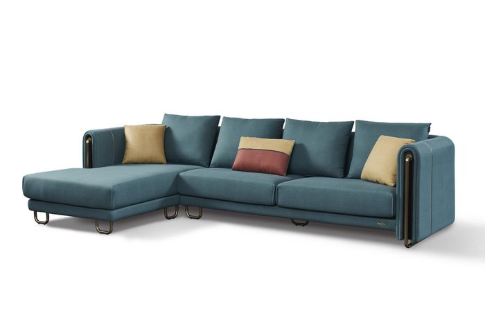 Moderne Wohnzimmer Möbel Ecksofa Eckcouch Stoffsofa Eckgarnitur Sofa Polster Neu