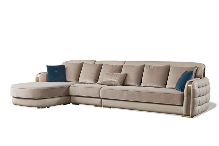 Sofa Leder L Form Couch Wohnlandschaft Ecksofa Garnitur Modern Couchen Garnitur