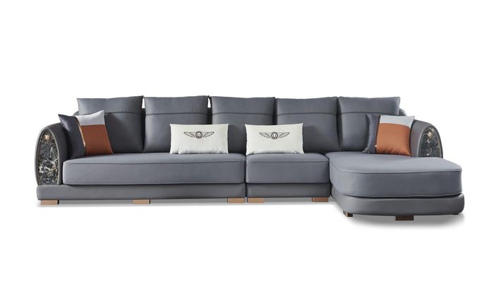 Design Ecksofa Couch Polster Leder Eck Garnitur Sofa Sitz Ecke Wohnlandschaft