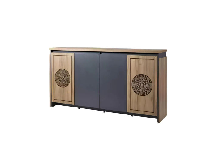 Sideboard Kommode Schrank Braun Anrichte Büromöbel Büro Einrichtung Neu