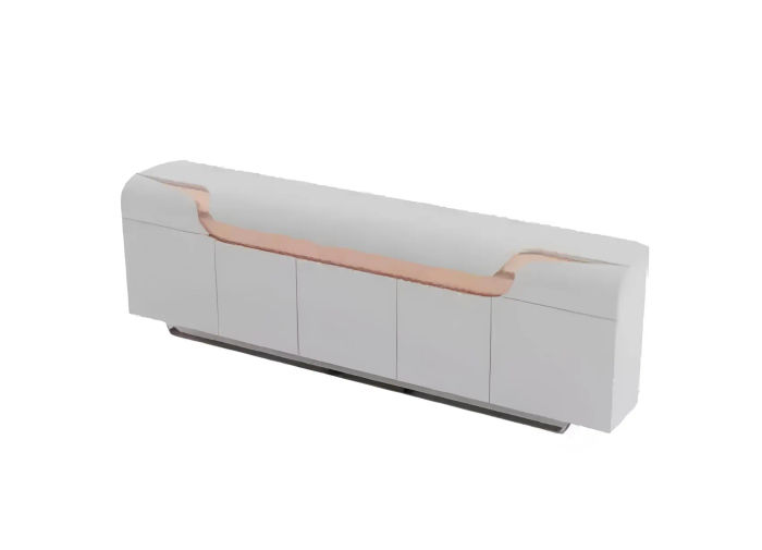 Sideboard Bürokommode Büro Einrichtung Design Möbel Schrank Lowboard Weiß
