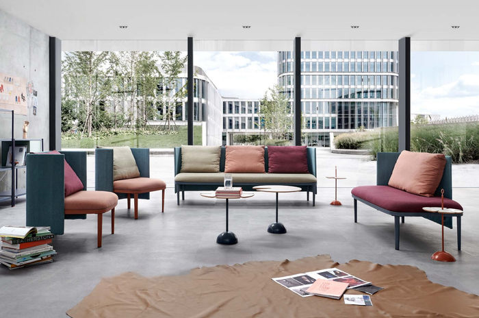 Set Luxus Möbel Sofagarnitur 311 Chaiselounge mit Couchtisch Beistelltisch 8tlg.