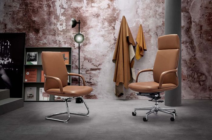 Kunstlederstuhl in Schwarz modern eleganter Sitzkomfort