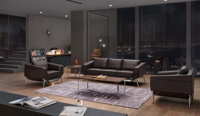 Wohnzimmer Set Sofagarnitur 3+1+1 Sitzer Tisch Couchtisch Designer 4tlg. Neu