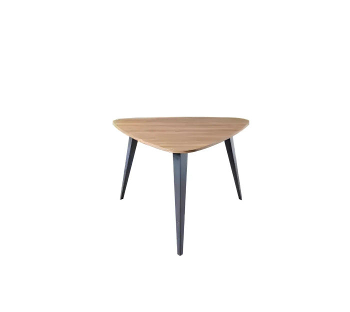 Dreieckiger Couchtisch Arbeitszimmermöbel Kaffetisch Holzmöbel Braun Neu