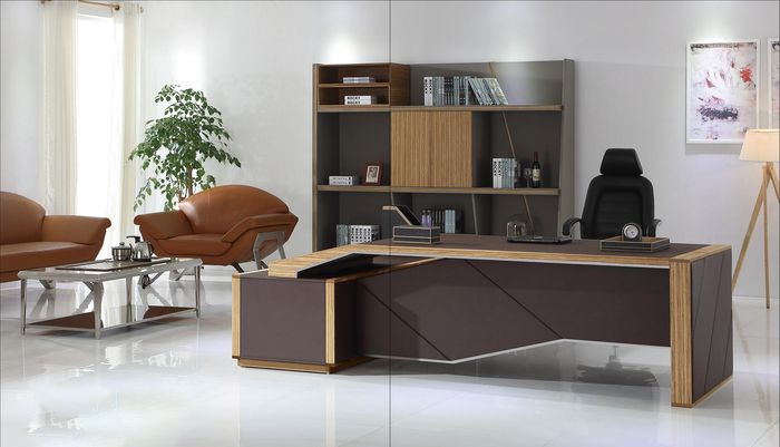Eckschreibtisch Büro Einrichtung Chef Zimmer Möbel Design Schreibtische Möbel