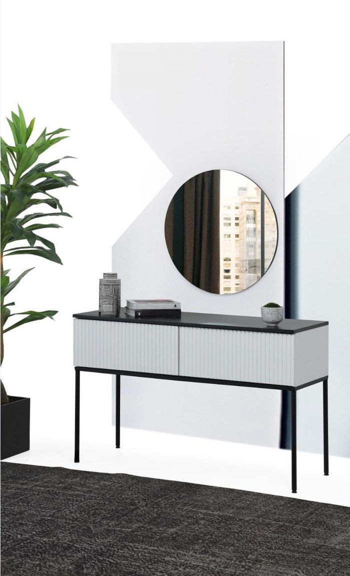 Konsolentisch Schminktisch Konsole Spiegel Tisch Schlafzimmer Set 2tlg