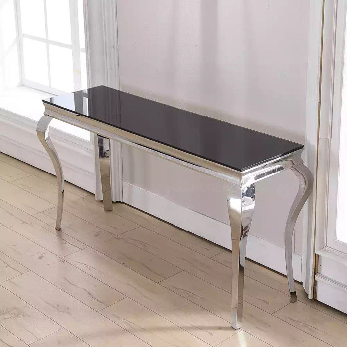 Metall Sideboard Edelstahl Konsolentische Sideboard Luxus Eichrichtung Möbel