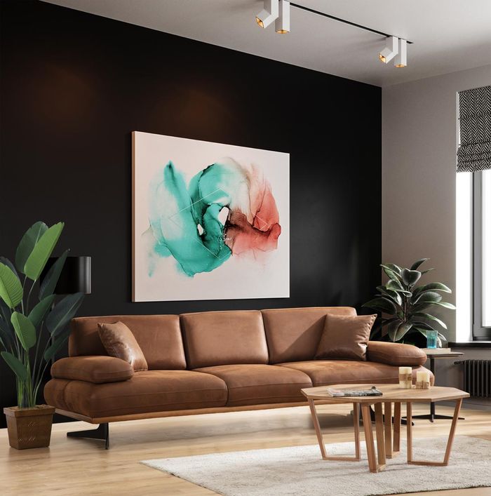 Viersitzer Sofa Couch Modern Design Stoff Luxus Wohnzimmer Polster Sofa