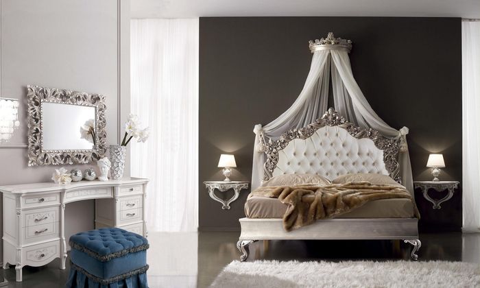 Bett + 2x Nachttisch 3 tlg. Schlafzimmer Set Design Modern Luxus Chesterfield