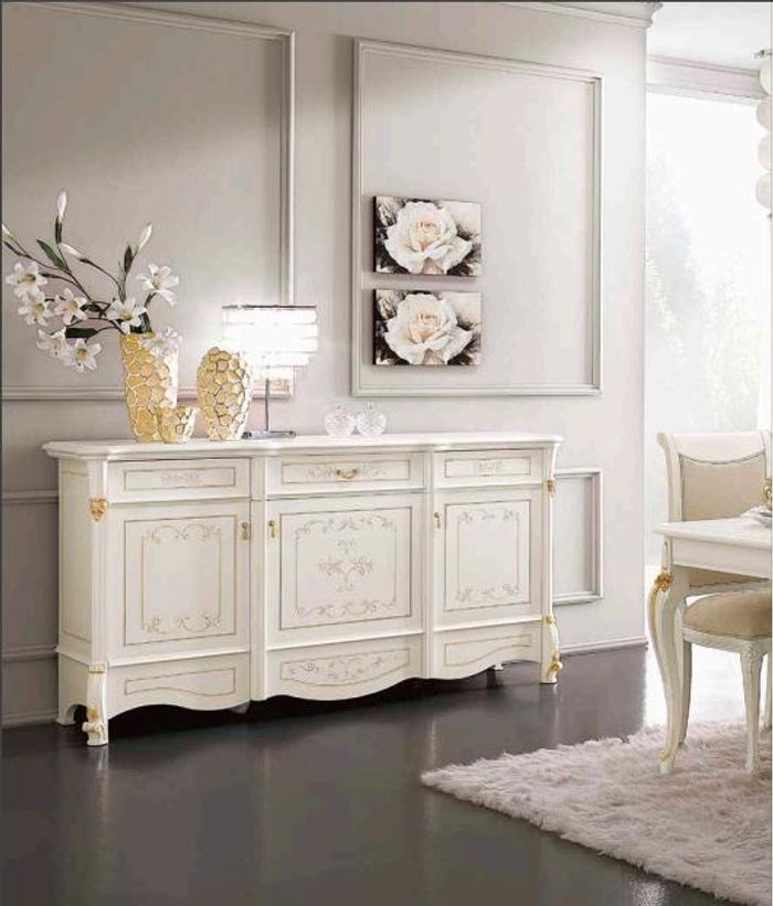 XXL Buffet Kommode Kommoden Schrank Barock Rokoko Anrichte Konsole Italien Möbel