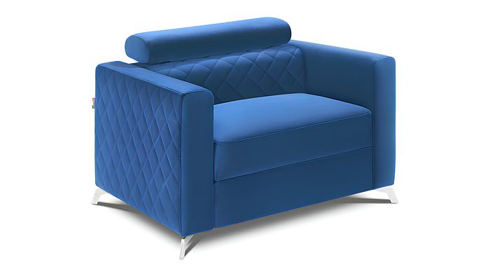 Sessel Designer Stuhl Polster Relax Textil Leder Lounge Einsitzer Club Sofa Neu